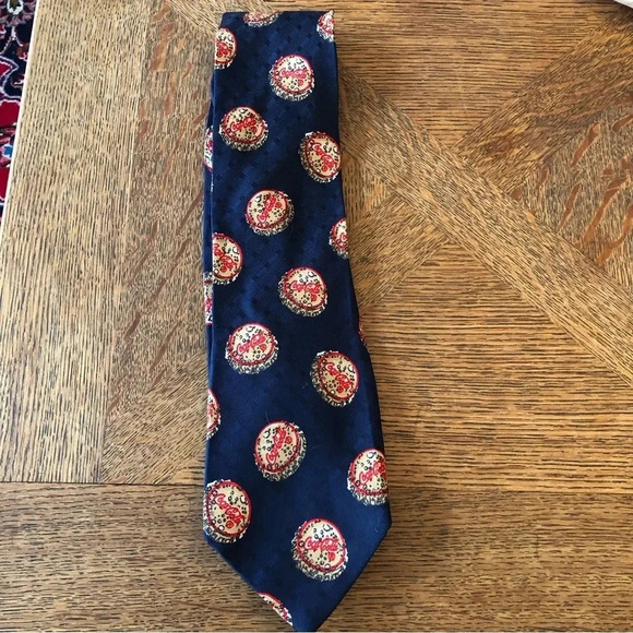 Coca-Cola Bottlecap Tie 100% Silk - Picture 1 of 4